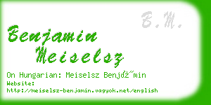 benjamin meiselsz business card